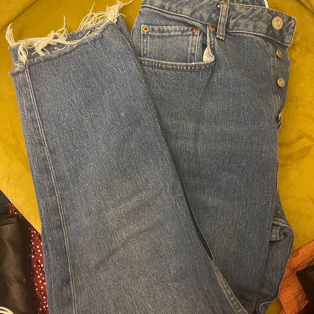 Distressed denim